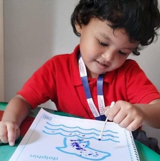 Early childhood learning classrooms at Playnest Preschool Haldwani